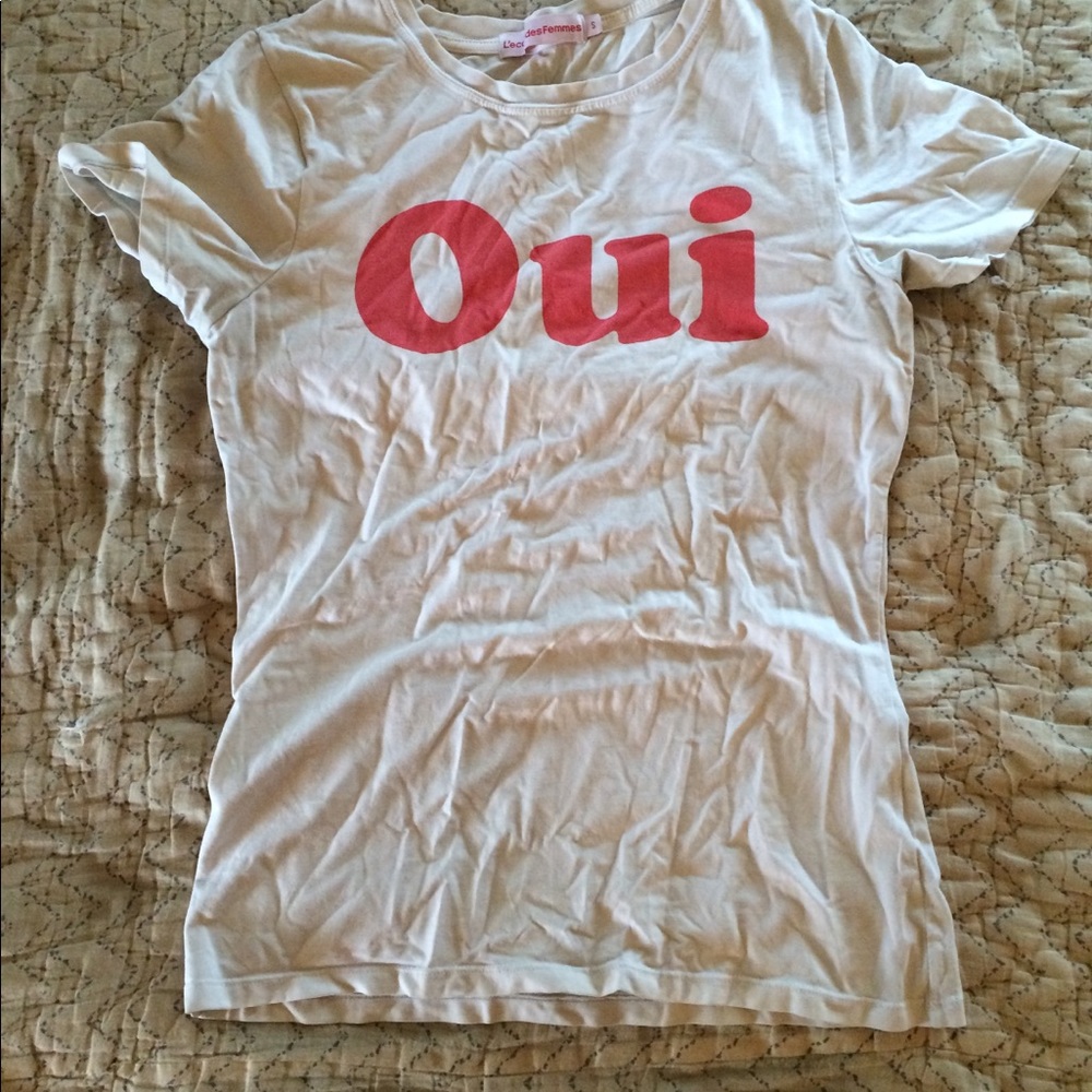 Lecole des femmes oui non shirt small